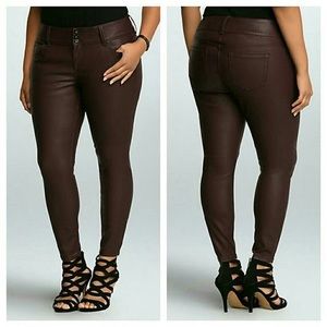 Torrid Faux Leather Oxblood Pants
